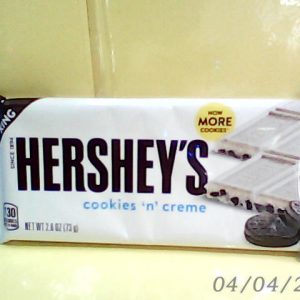 Hersheys Cookies & Creme King Size 73g N..A 11/8/2021