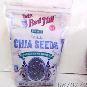 Bobs Red Mill G/F Organic Whole Chia Seeds 340g
