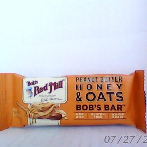 Bobs Red Mill Peanut Butter Honey &Oats G/F Bar 50g