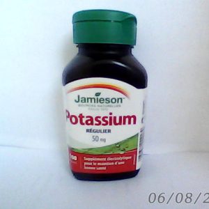 Jamieson Potassium 50mg 100Tab