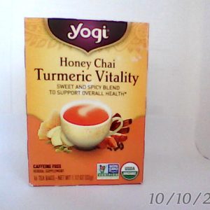 Yogi Honey Chai Turmeric Vitality Decaf Herbal Drink 16 Bags
