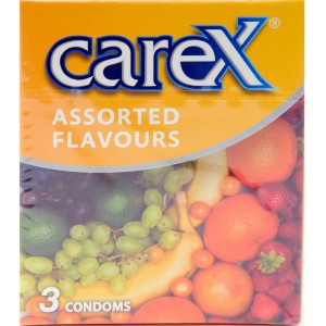 Carex Assorted Flavours 3 Condoms $Temp.2