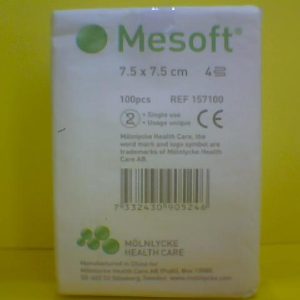 Mesoft Nonwoven Gauze Swab 3 inch - 7.5cm 100 Pcs