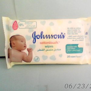 Johnsons Cotton Touch Baby Wipes 20 Pcs