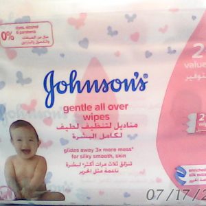 Offer Johnsons Gentle All Over Baby Wipes 72 Pcs Buy 2 Get 1 Free-Pink ^^1
