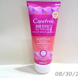 Carefree Duo Effect Vit E & Cotton Extract Intimate Wash Tube 200m