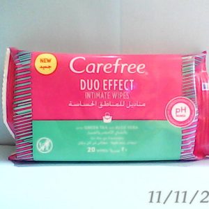 12@24 Carefree Duo Effect (GreenTea & Aloe Vera) Intimate Wipes 20 Pcs N..A 19/8/2021