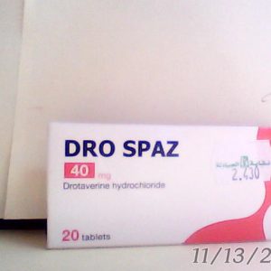 N..A 17/12/2025  Dro Spaz 40 mg 20 Tab