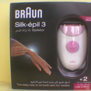Braun Silk Epil 3 Epilator Legs & Body + 2 Heads/Caps 3270 سعر مميز