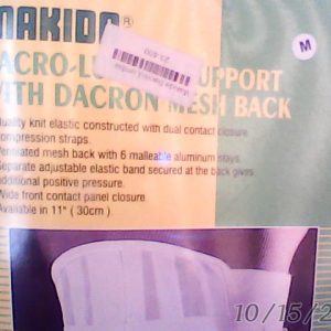 Makida Sacro Lumbar Support (M) -RWAE210