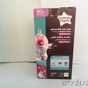 Tommee Tippee Closer To Nature Anti Colic F/Bottle 260ml 0m+ Decorated Girl Del