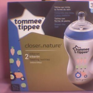 Tommee Tippee Closer To Nature F/Bottle 340ml 2 Pcs 3m+ Delجميع الانواع