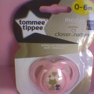 Tommee Tippee Moda Silicon Soother/Pacifier 0-6m-43338650-Decorated Girl Del