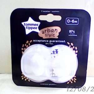 Tommee Tippee Urban Style Silicon Soother/Pacifier 2 Pcs 0-6 m-43341860-Unisex Del