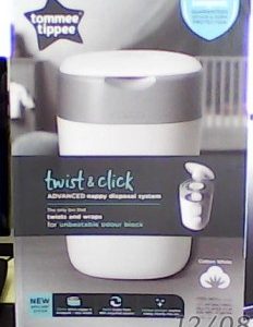 Tommee Tippee Twist & Click Advanced Nappy Disposal System + Refill Free