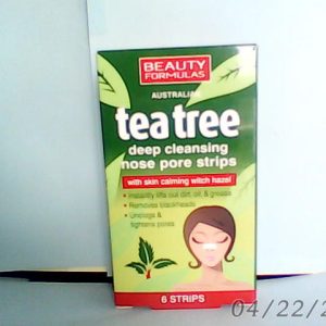 Beauty Formulas Tea Tree Deep Cleansing Nose Pore Strips 6 Pcs