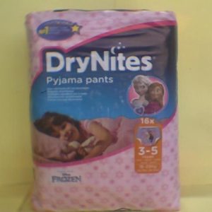 Dry Nites For Girl (3-5) Yrs 16 Under Wear Diapers -Frozen..All Exp Ab,H,W,R,Ja Discont