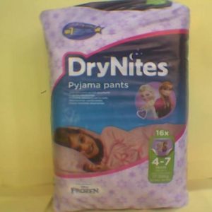 Dry Nites For Girl (4-7) Yrs 16 Under Wear Diapers -Frozen..All Exp Ab,H,W,R,Ja