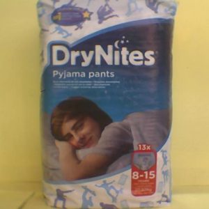 Dry Nites For Boy (8-15) Yrs 13 Under Wear Diapers..All Exp Ab,H,W,R,Ja