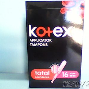 Kotex Super With Applicator Tampon 16 Pcs Del