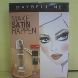 Offer Maybelline Dream Stain Foundation Liquid (30) Sand 30ml +Cover Stick Eye Conceler (03) Free Del