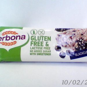 Cerbona Blackcurrant G/F L/F Muesli Bar 35gN..A 14/3/2022