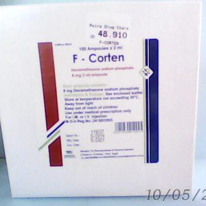 F-Corten 8mg/2ml 100 Inj Amp H.P