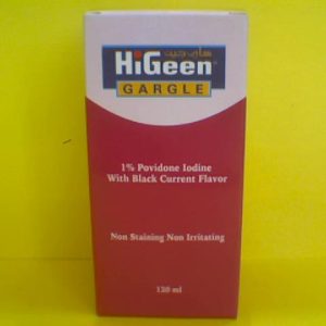 Higeen Povidone Iodine 1% Gargle 120ml N..AC 5/8/2025