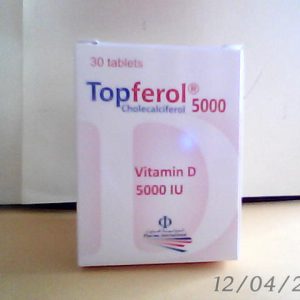 Topferol Vit D 5000 IU 30 Tab Discont