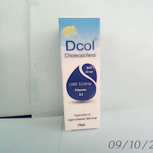 Dcol Vit D3 1000 IU 19ml Drops