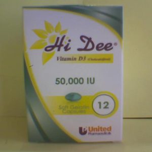 Hi Dee Vit D3 50,000 IU 12 Cap 12@25
