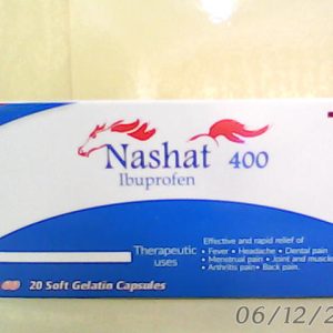Nashat 400mg 20 Cap $Temp.12 12@25