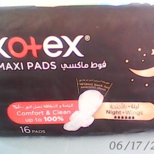 Kotex Duo Pack Maxi Night 16 L/Pads N..AC 3/12/2024