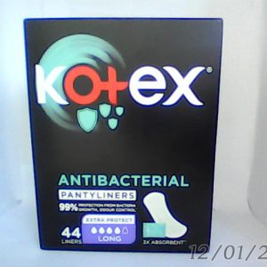 Kotex Long Antibacterial Pantyliner 44 L/Pads N..AC 29/6/2025