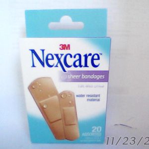 NexCare Sheer Assorted Plaster Strips 20 Pcs 658-20