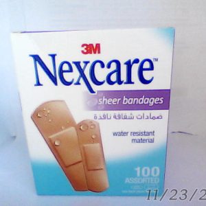 NexCare Sheer Assorted Plaster Strips 100 Pcs 658-100