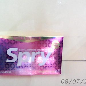 Spry Bubblegum S/F (Keto) Xylitol Gum 10 Pcs N..A 16/5/2022