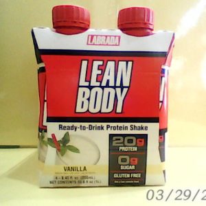 Lean Body Vanilla Protein Shake Drink 250 ml 4 Pcs