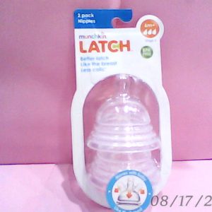Munchkin Latch Silicone Teat/Nipple 6m+ 2 Pcs