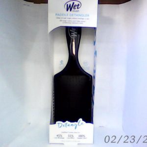 Wet Paddle Detangler Rectangle Plastic Hair Brush-L