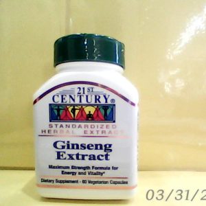 N..A 25/9/2024 21st Century Ginseng Extract 200 mg 60 Cap