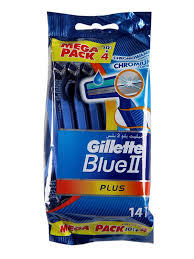 Gillette Blue 2 Plus Mega Pack Dispo. Men Razors 10+4 Pcs