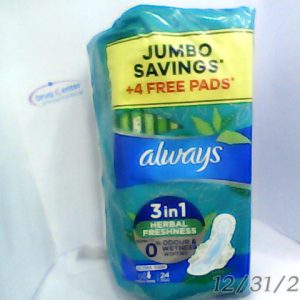 Always Herbal Freshness Ultra Thin Extra long 24 L/Pads