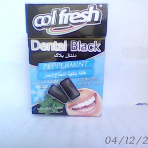 Col Fresh Dental Black Peppermint S/F Gum 15Pcs