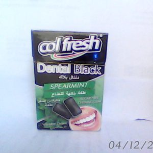 Col Fresh Dental Black Spearmint S/F Gum 15Pcs