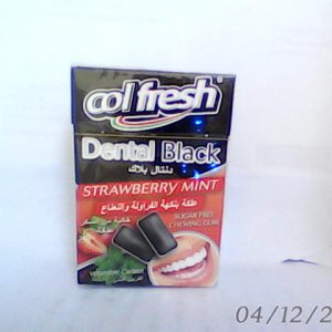 Col Fresh Dental Black Strawberry Mint S/F Gum 15Pcs