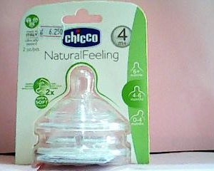 Chicco N.F Adjustable Flow Silicone Teat/Nipple 4m+ 2 Pcs Del