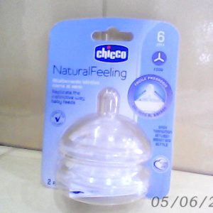 Chicco N.F Food Flow Silicone Teat/Nipple 6m+ 2 Pcs
