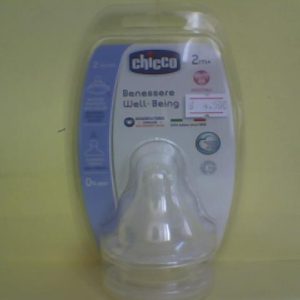 Chicco Adjustable Flow W.B Teat/Nipple 2m+ 2 Pcs