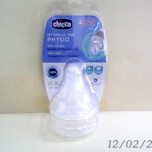 Chicco Physio Perfect Fast Flow Silicone Teat/Nipple 4m+ 2 Pcs